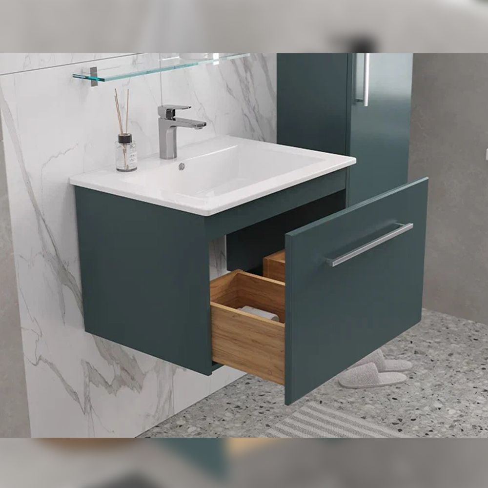 Тумба под раковину подвесная Velvex Posse tp.POS.OSK.65.1Y верде, 65 см, артикул tp.POS.OSK.65.1Y верде