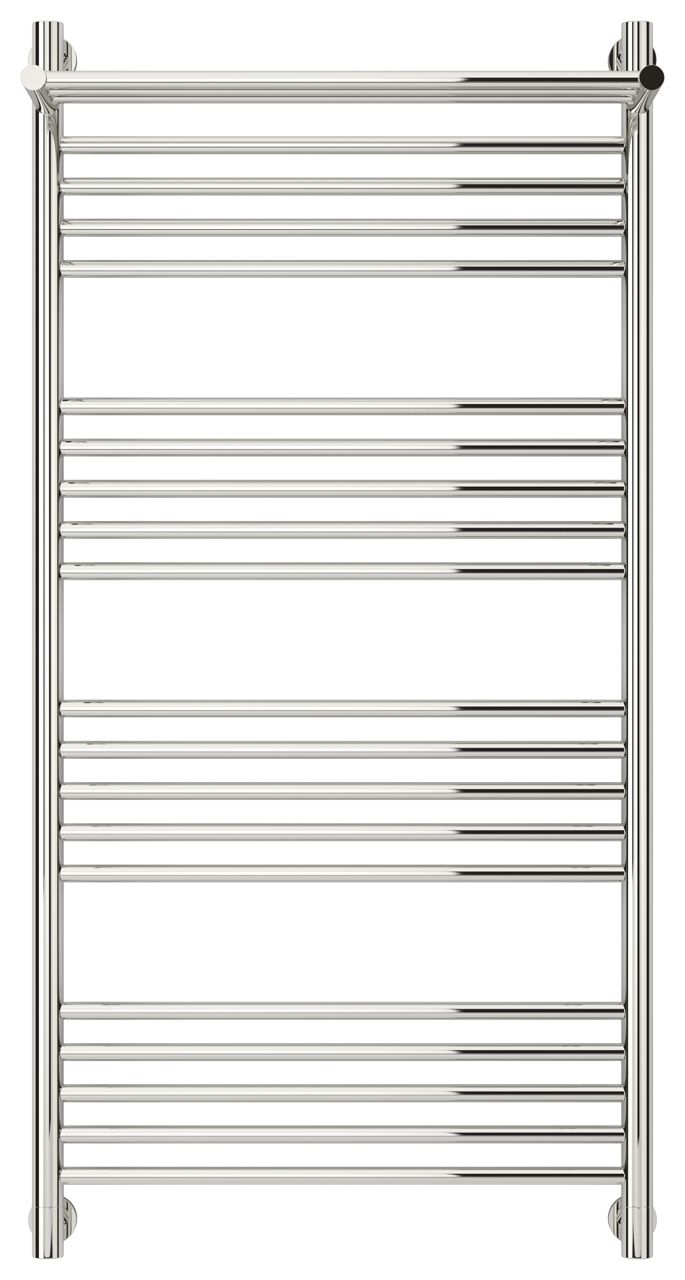 Полотенцесушитель, Сунержа, Богема +, с 1 полкой, водяной, ширина, мм-650, глубина, мм-213, высота, мм-1262, межосевое расстояние-600, подключение-диагональное/нижнее/вертикальное, температура теплоносителя-до 95°С, мощность-Вт-834, присоединительный разм