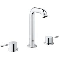 Смеситель для раковины GROHE Essence+ на 3 отверстия с донным клапаном, хром (20296001) Смеситель для раковины GROHE Essence+ на 3 отверстия с донным клапаном, хром (20296001)