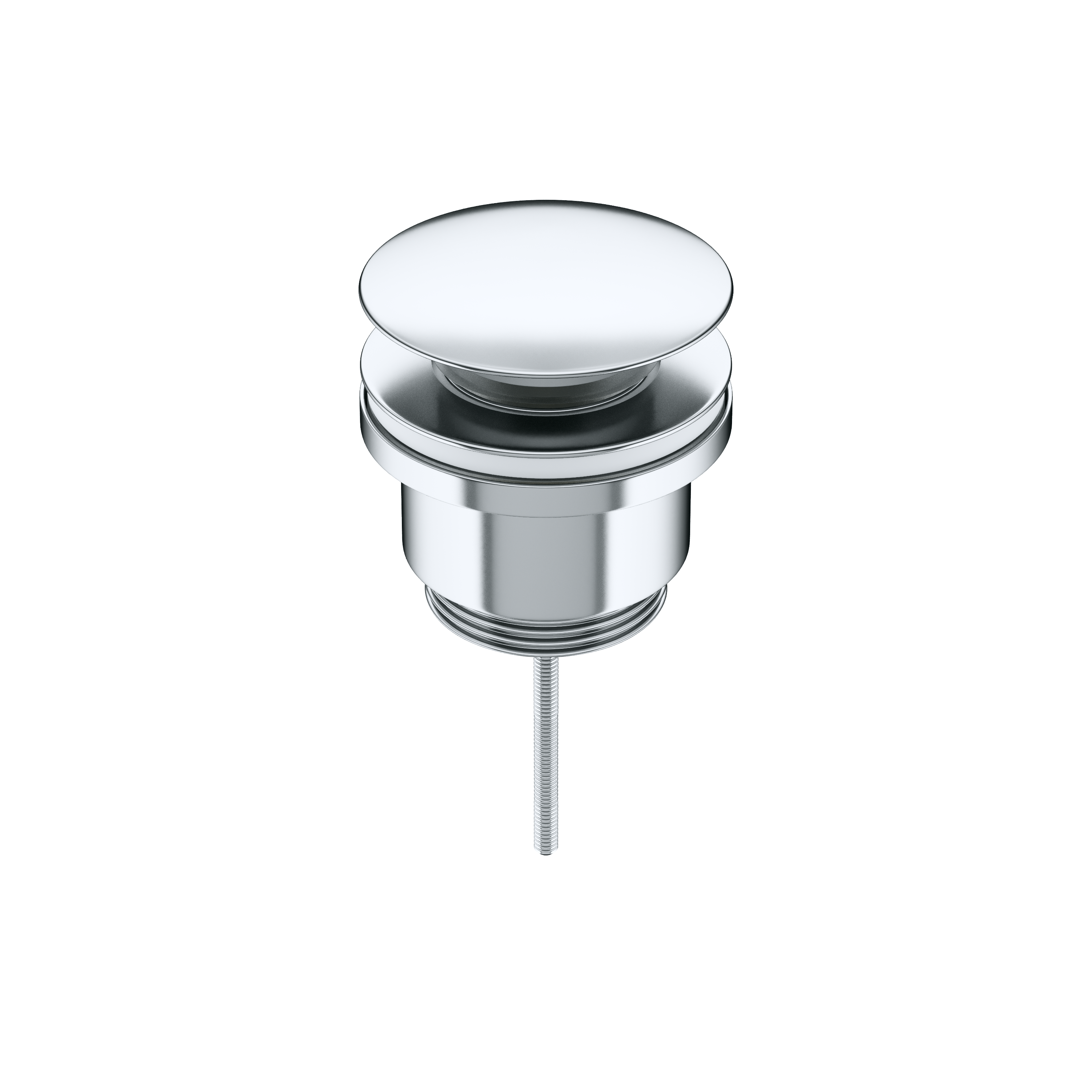 Донный клапан универсальный Ceramicanova 70003CH с системой "Клик - Клак" латунь хром глянцевый, артикул 70003CH