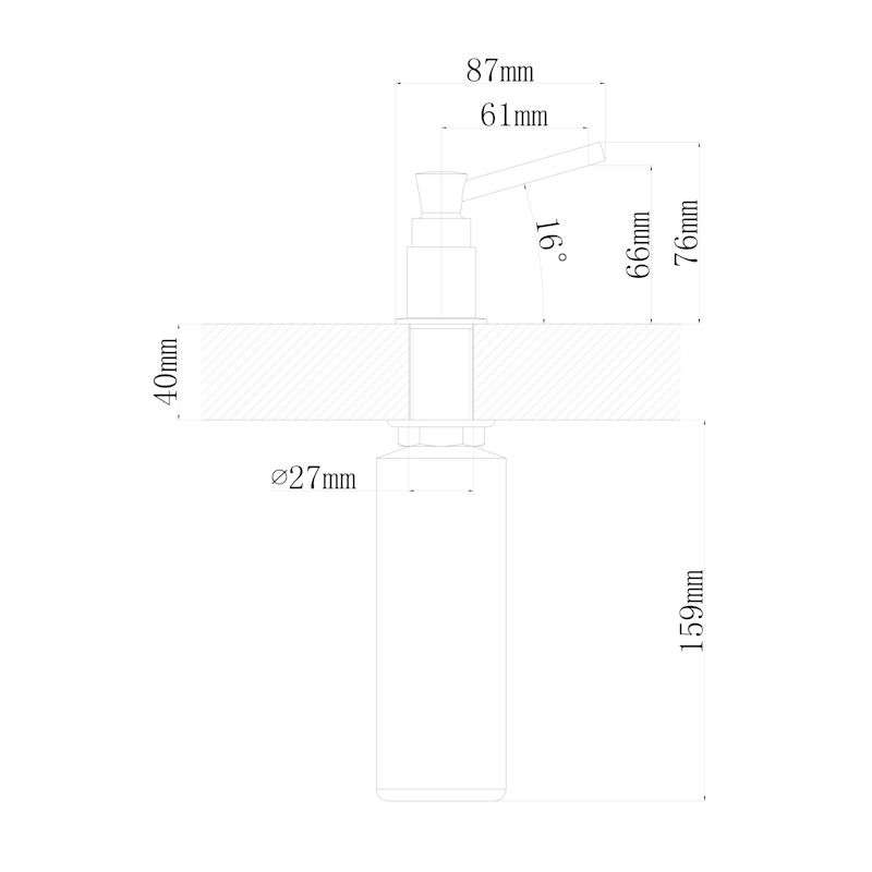 Дозатор для кухонной мойки Florentina КАСКАД 703.725.0000.700, бронза, артикул 703.725.0000.700
