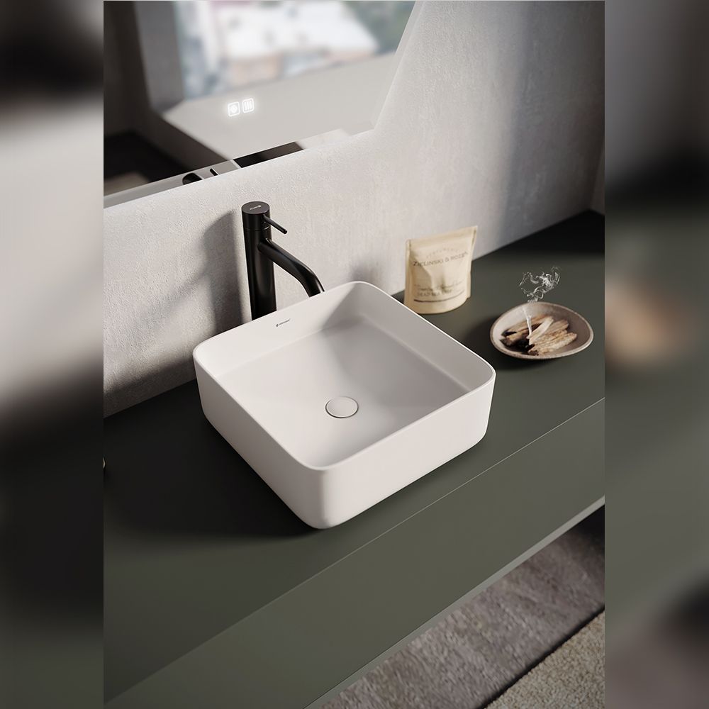 Раковина чаша Terminus Ватикан 05RN37x37x13W, белый, артикул 05RN37x37x13W