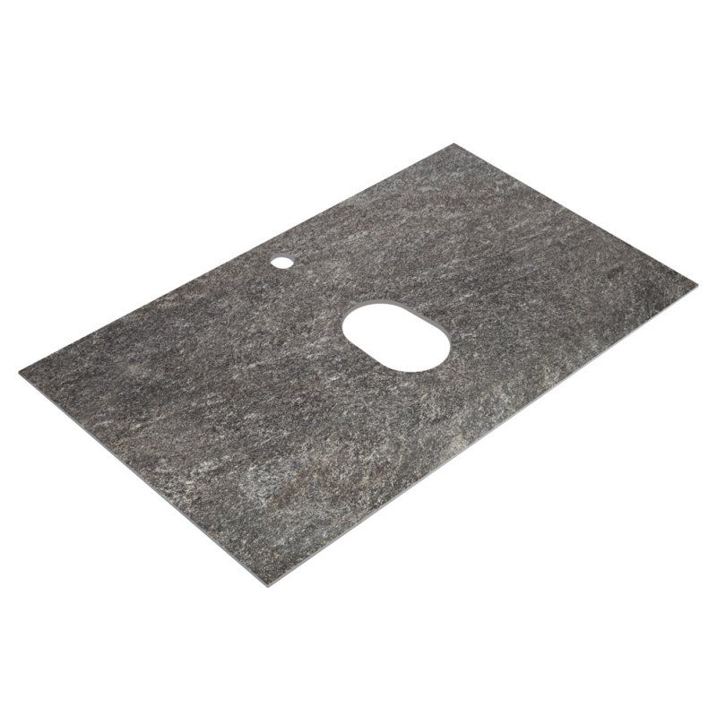 KRAFT База под раковину подвесная с фрезерованными ручками по всей длине фасада с двумя выкатн. ящ., Темно-Серый Мат.,800x455x500,KRAFT-800-2C-SO-GSO, артикул KRAFT-800-2C-SO-GSO