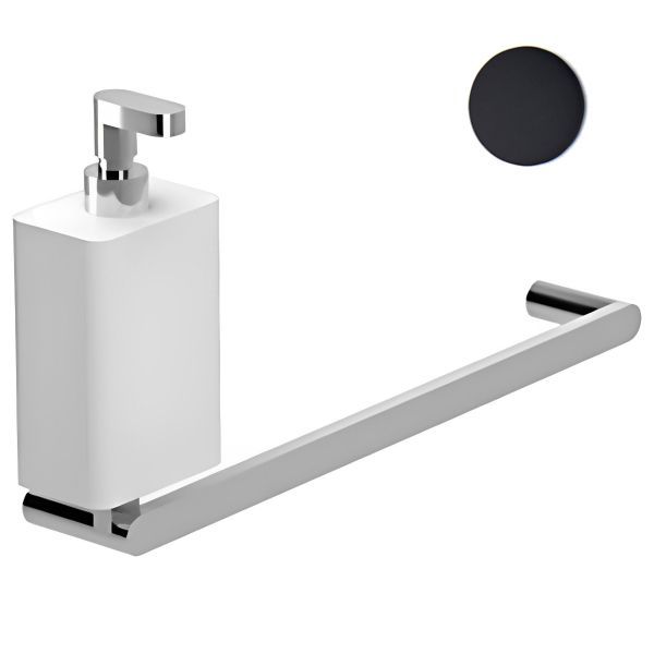Полотенцедержатель с дозатором жидкого мыла Webert Living LV501501560, черный