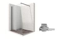 Душевая перегородка Ambassador Walk-in 15031110-MA1, свободный вход, точечный трап, 100см