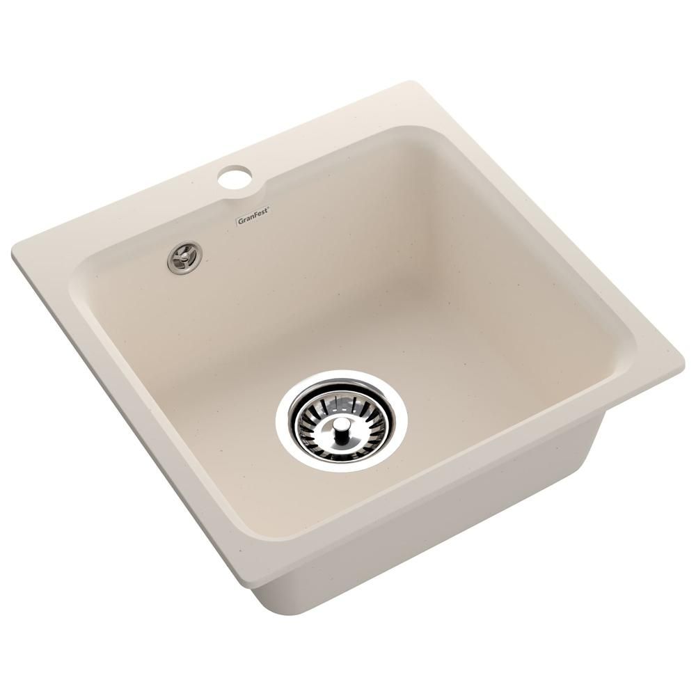 Кухонная мойка GranFest SMART 430, белый, артикул 430 белый