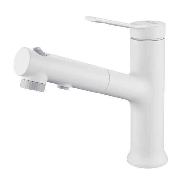 Смеситель для раковины многофункциональный Raffine F281C, белый