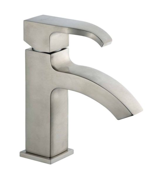 Emmevi Niagara, однорычажный смеситель для раковины с донным клапаном, цвет зачищенный хром