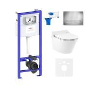 Комплект для подвесного унитаза 7 в 1 Lavinia Boho Relfix Smart V-Clean 87561176