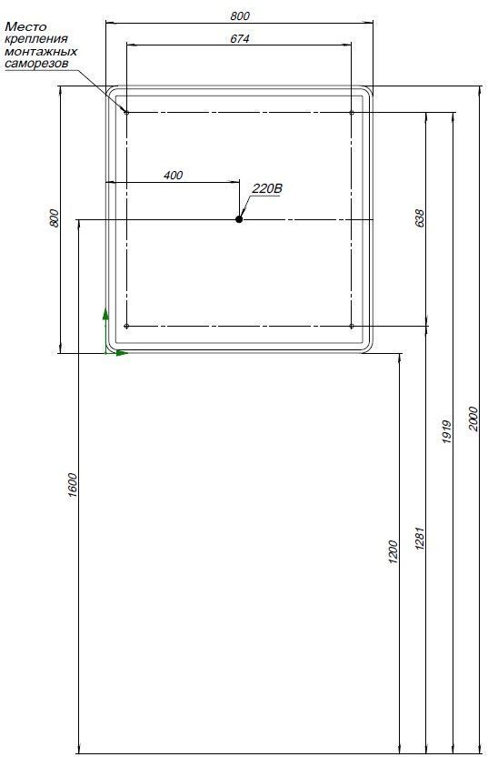 Зеркальный шкаф Aquanet Оптима 80 с LED подсветкой Зеркальный шкаф Aquanet Оптима 80 с LED подсветкой