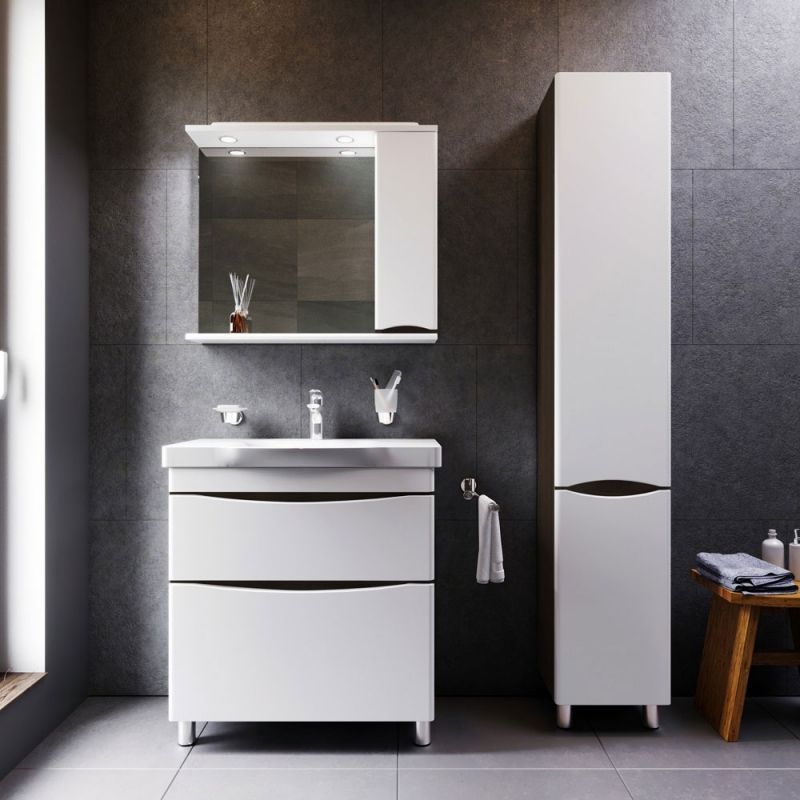 Шкаф пенал AM.PM Like 35 R M80CSR0356VF Белый/венге Шкаф пенал AM.PM Like 35 R M80CSR0356VF Белый/венге