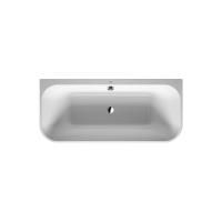DURAVIT Happy D2 Ванна 1800х800 мм, пристенный вариант с двумя наклонами для спины, с интегр акрилов панелью  и ножками, цвет белый