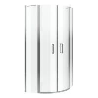 Душевое ограждение EXCELLENT Mazo 100х100 полукруг (хром)