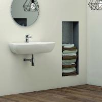 AZZURRA COMODA раковина подвесная с 1 отв. под смеситель 55х47см, цвет белый