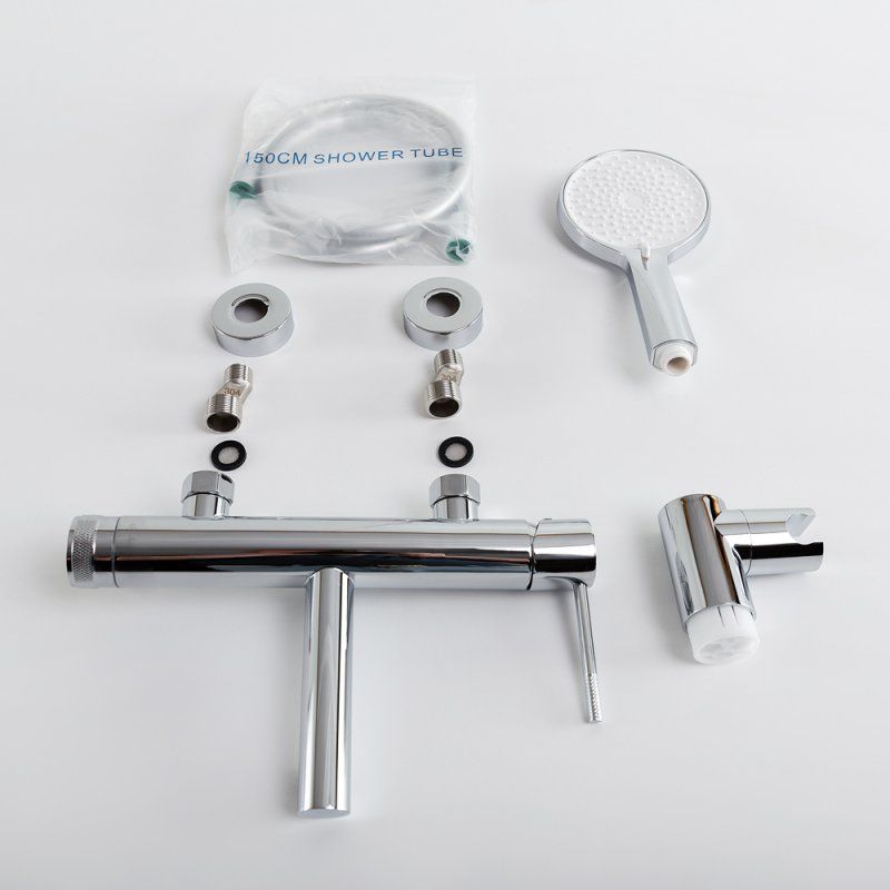 RELAX-VD-IN Смеситель для ванны и душа однорычажный в комплекте с ручным душем, шлангом и держателем, сатин, артикул RELAX-VD-IN