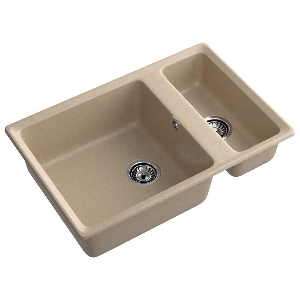 Кухонная мойка GranFest LEVEL 760K, песочный, артикул LV-760K песочный