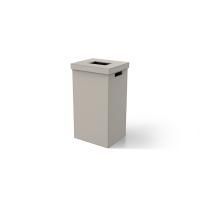 Корзина для полотенец, Decor Walther, Brownie, AWB, с крышкой, ширина, мм-380, глубина, мм-320, высота, мм-670, тип установки-напольный, материал-искусственная кожа имитация, цвет-тауп