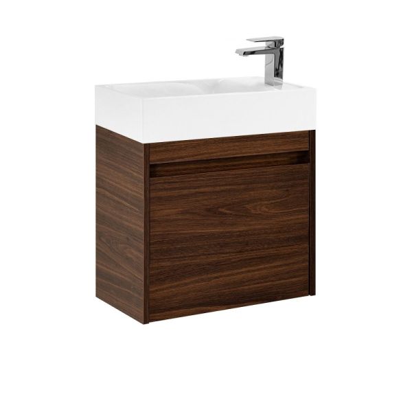 FAMILY-M База под раковину подвесная с одной распашной дверцей, Bourbon Oak, 500x270x500, Family-M-500-1D-SO-BO