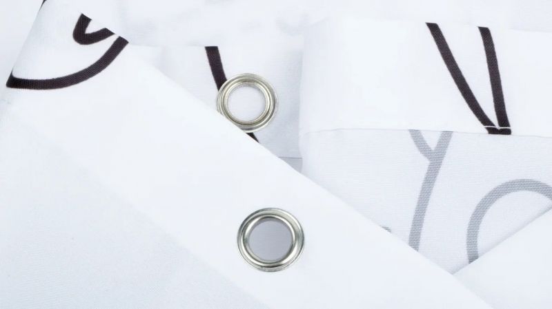 Шторка для ванны Fixsen Teddy Wash FX-1505 Белая Черная