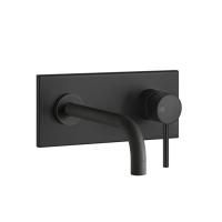 Gessi Emporio Via tortona Bнешняя часть для настенного смесителя с длинным изливом, без донного клапана, цвет: Black XL