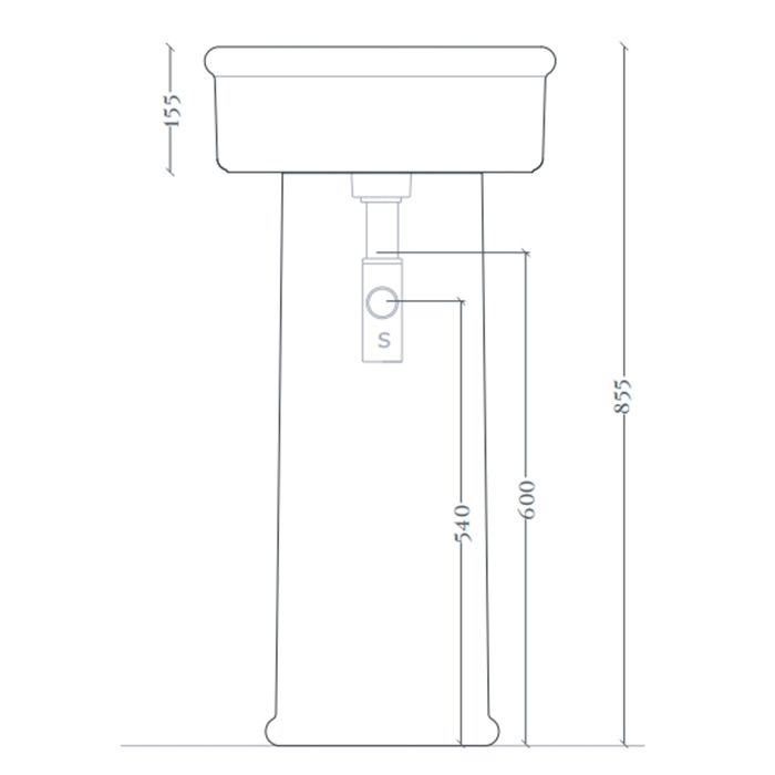 ARTCERAM Brera Пьедестал для раковин BRERA, цвет белый