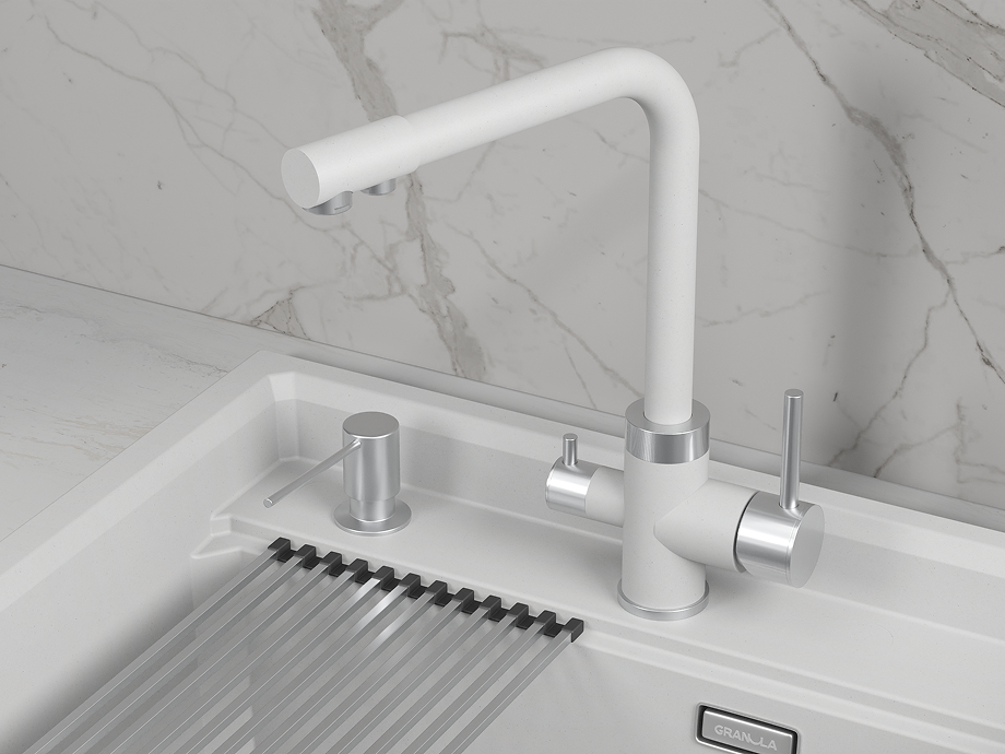 Смеситель для кухни GRANULA (5015, АРКТИК), артикул 5015, АРКТИК