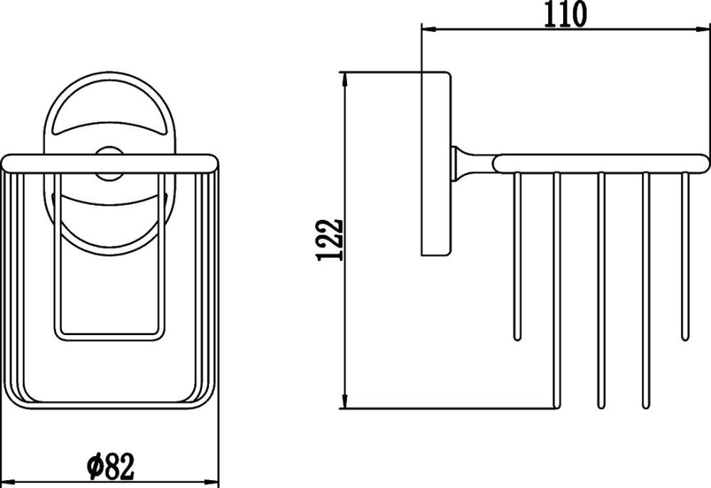 Держатель для освежителя воздуха Savol S-007033-1, хром, артикул S-007033-1