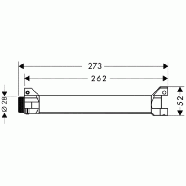 AX ShowerCollection Скрытая часть для монтажа полочки #40873000 AX ShowerCollection Скрытая часть для монтажа полочки #40873000