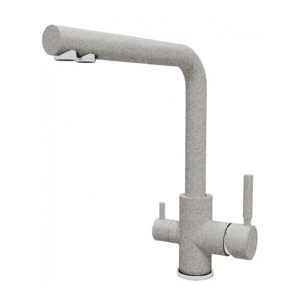 Смеситель для кухни с подключением фильтра Dr. Gans Акцент 339.06H.2123.408, серый