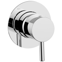 Смеситель для душа, Cisal, Less New, тип открывания воды-однорычажный, тип установки-встраиваемый, внутренняя часть-необходимо заказать, цвет-хром