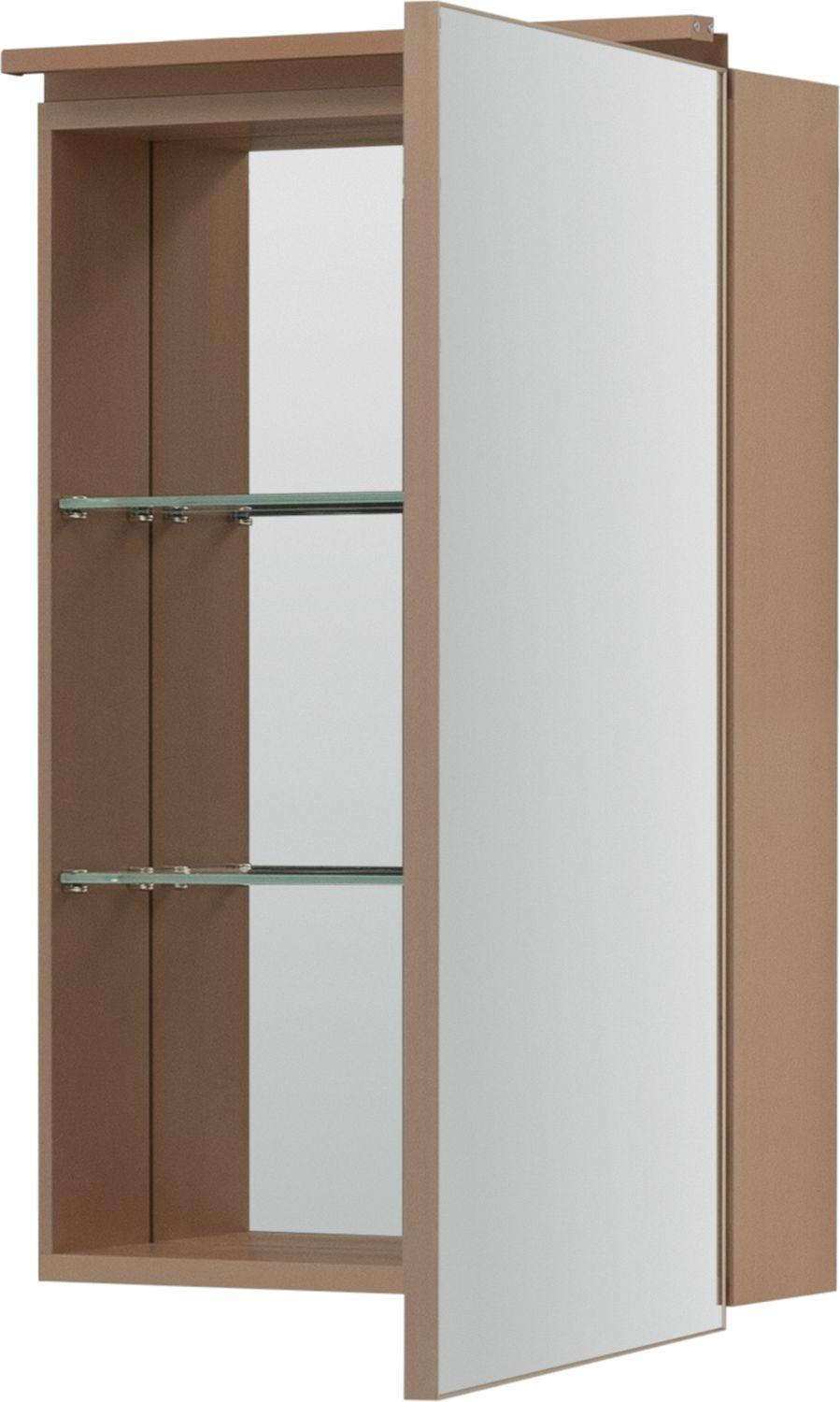 Зеркальный шкаф De Aqua Алюминиум 50 медь