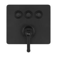 GESSI HI-FI ECLECTIC Смеситель для душа настенный встраиваемый, однорычажный, с 3 запорными кнопками, цвет Black XL