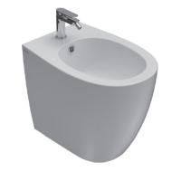 GLOBO 4ALL Биде напольное 54*36см, с 1 отв. под смеситель, с системой скрытого крепежа, цвет белый