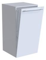 Тумба для ванной без раковины Тока 2 с бельевой корзиной, белая