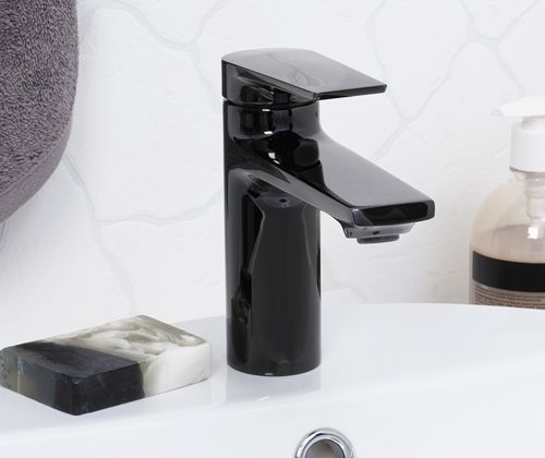 Смеситель для раковины WasserKRAFT Glan 6603 Черный глянцевый