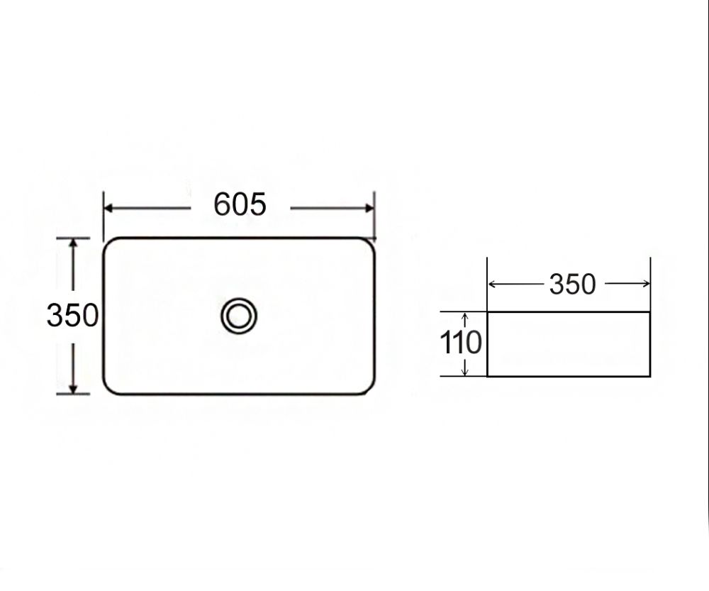 Раковина чаша Bronze de Luxe Lacio 1061BM, белый, артикул 1061BM