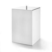 Урна, 3SC, BeMood, с крышкой, ширина, мм-200, глубина, мм-200, высота, мм-320, тип установки-напольный, цвет-белый/хром