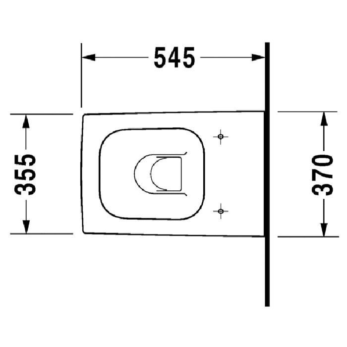 Duravit DuraStyle Унитаз компакт подвесной 480х370 мм,  с креплением,  цвет белый