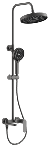 Душевая система BELZ B24713-3, оружейная сталь