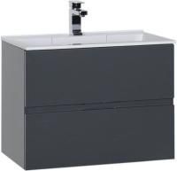 Тумба с раковиной Aquanet Алвита 70 серый антрацит Тумба с раковиной Aquanet Алвита 70 серый антрацит