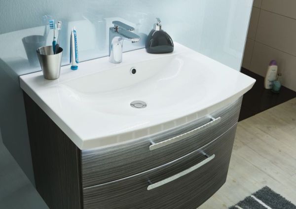 Puris Vuelta, тумба под раковину 700 мм, цвет белый высокоглянцевый