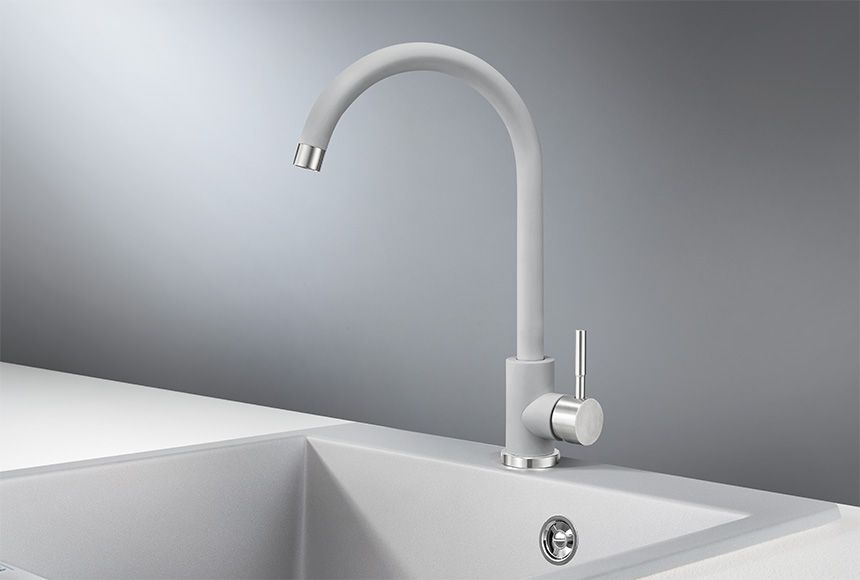 Смеситель для кухни GRANULA (ST-4031, АЛЮМИНИУМ), артикул ST-4031, АЛЮМИНИУМ