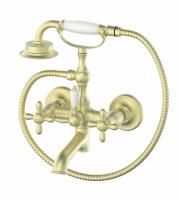 Смеситель для ванны с душем WONZON & WOGHAND RETRO, Брашированное золото (WW-88639020-BG) Смеситель для ванны с душем WONZON & WOGHAND RETRO, Брашированное золото (WW-88639020-BG)