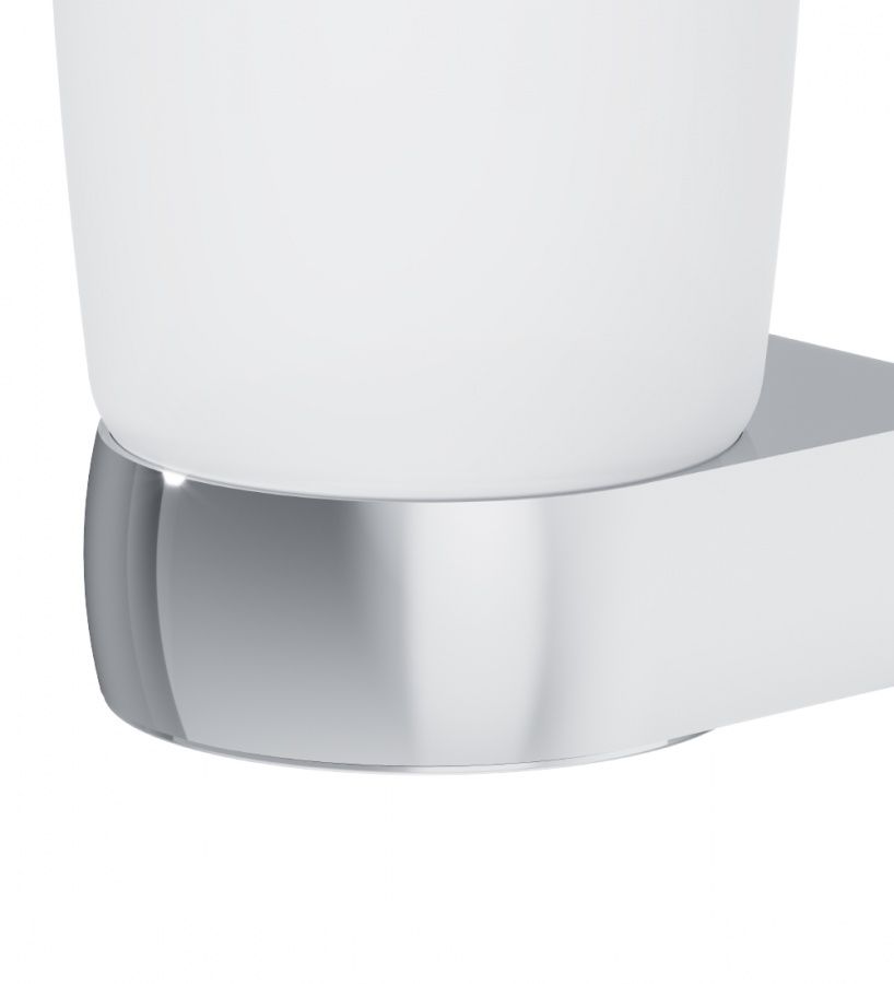 A3034300 Sensation, Стеклянный стакан с настенным держателем, хром, шт A3034300 Sensation, Стеклянный стакан с настенным держателем, хром, шт