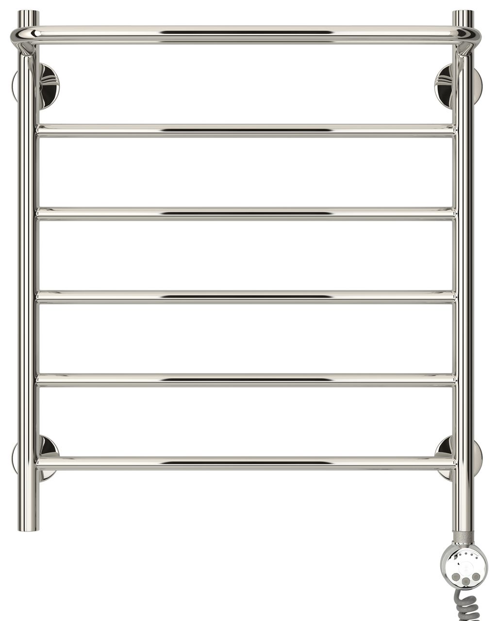 Электрический полотенцесушитель СТИЛЬЕ "Формат 20 ТП" 600х500 (Полка + 5) П16 (Без покрытия)
