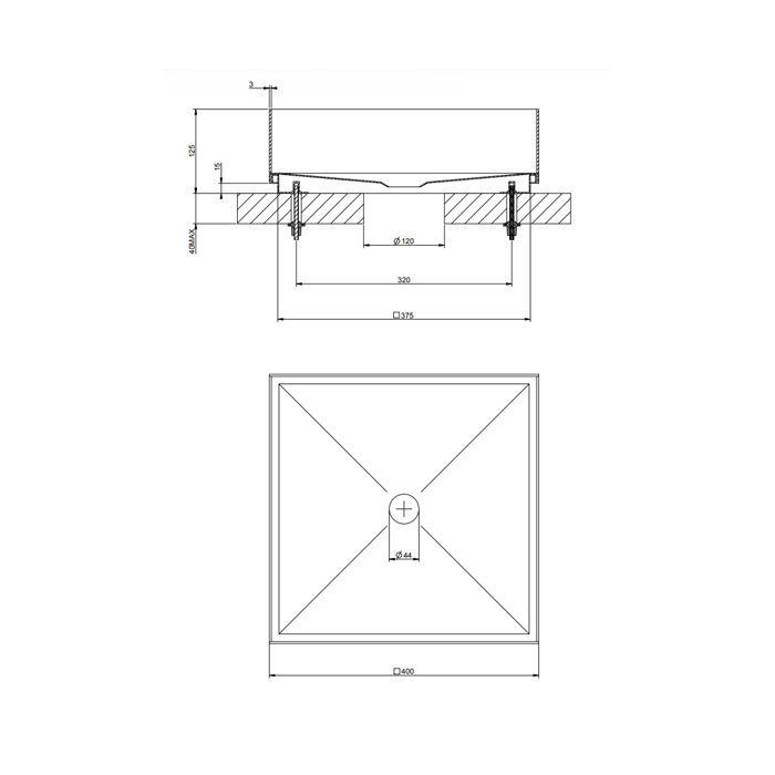GESSI 316 Раковина 400x400 мм., для установки на столешницу, без перелива, нержавеющая сталь, цвет черный матовый GESSI 316 Раковина 400x400 мм., для установки на столешницу, без перелива, нержавеющая сталь, цвет черный матовый