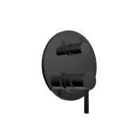 Bongio Project Встраиваемый смеситель для душа на 3 выхода ,цвет матовый черный хром (без встраиваемой части 09763/3)