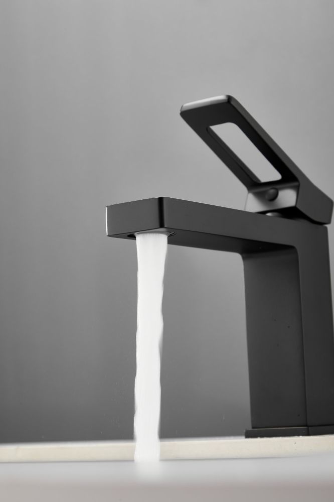 Смеситель для раковины HAIBA цвет: черный (HB10732-7), артикул HB10732-7