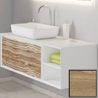 Тумба под раковину SanVit Стайл 120 L kstyle120 с фактурой под дерево подвесная Карпатская ель
