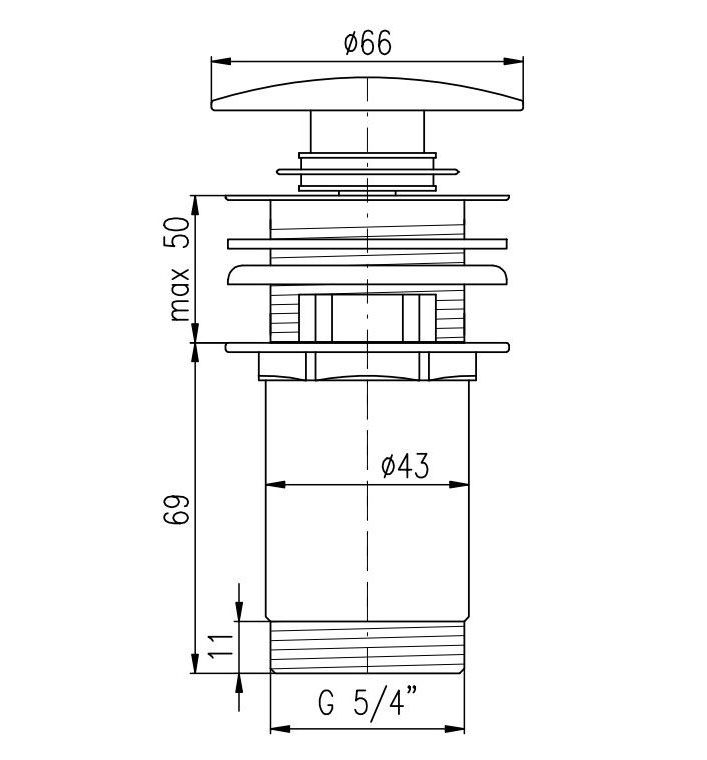 Донный клапан Rav Slezak MD0484CMAT